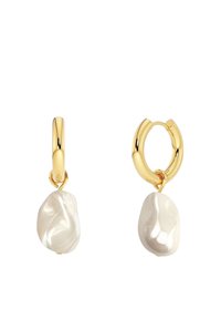 EDBLAD ROC BAROQUE PEARL HOOPS - Pendientes - gold-coloured