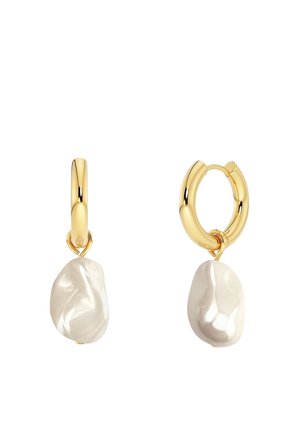 ROC BAROQUE PEARL HOOPS - Pendientes - gold-coloured