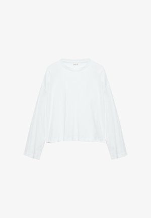 PULL&BEAR, LONG SLEEVE BOXY FIT - T-SHIRT - T-shirt à manches longues - white
