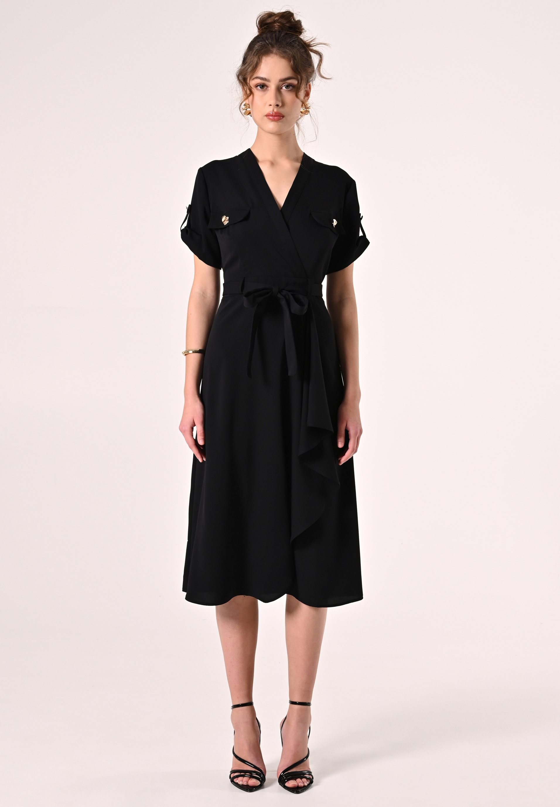 Robe Rinascimento Femme - Taille XS - Noire - Midi Classique - Neuf Avec étiquettes