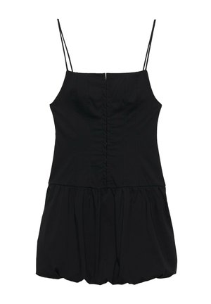 PULL&BEAR, STRAPPY SHORT CORSETRY-INSPIRED - DRESS - Robe de jour - black