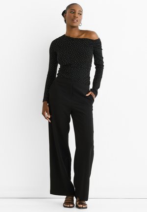 SLASH NECK - Blouse - schwarz