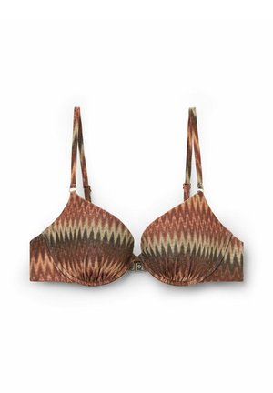 Calzedonia, GOLDEN CHEVRON PUSH UP - Bikini-Top - brown
