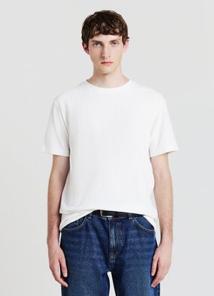 Calliope LAVORATO - T-shirt basic - bianco lana