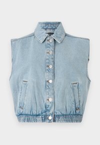 NMELSIE VEST - Bodywarmer - light blue denim