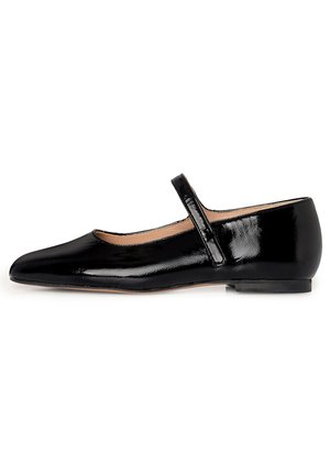 BALAGAN PASS - Ballerine con cinturino - glossy black