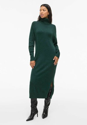 VIRIL ROLL NECK MIDI - NOOS - Gebreide jurk - ponderosa pine