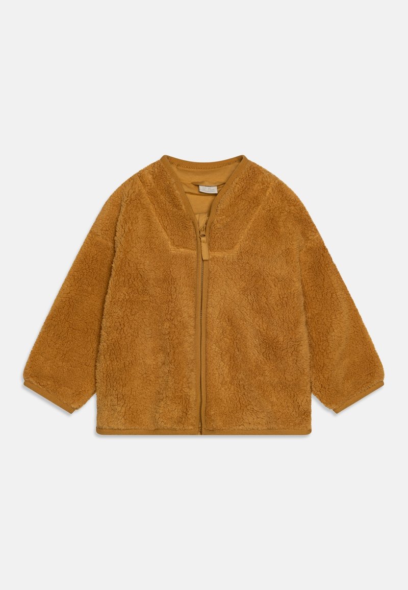 Lindex PILE UNISEX - Jas - dusty yellow