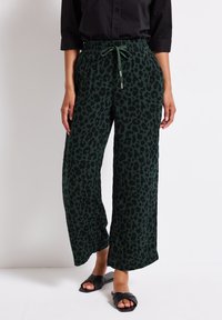 Street One - GEMUSTERTE - Trousers - grün Thumbnail Image 1
