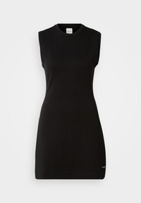 SEAM DETAIL MINI DRESS - Enostavna obleka - black