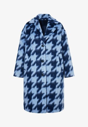 Studio Untold, COAT, OVERSIZE SHAPE, HOUNDSTOOTH, LAPEL COLLAR - Klassisk frakke - marine