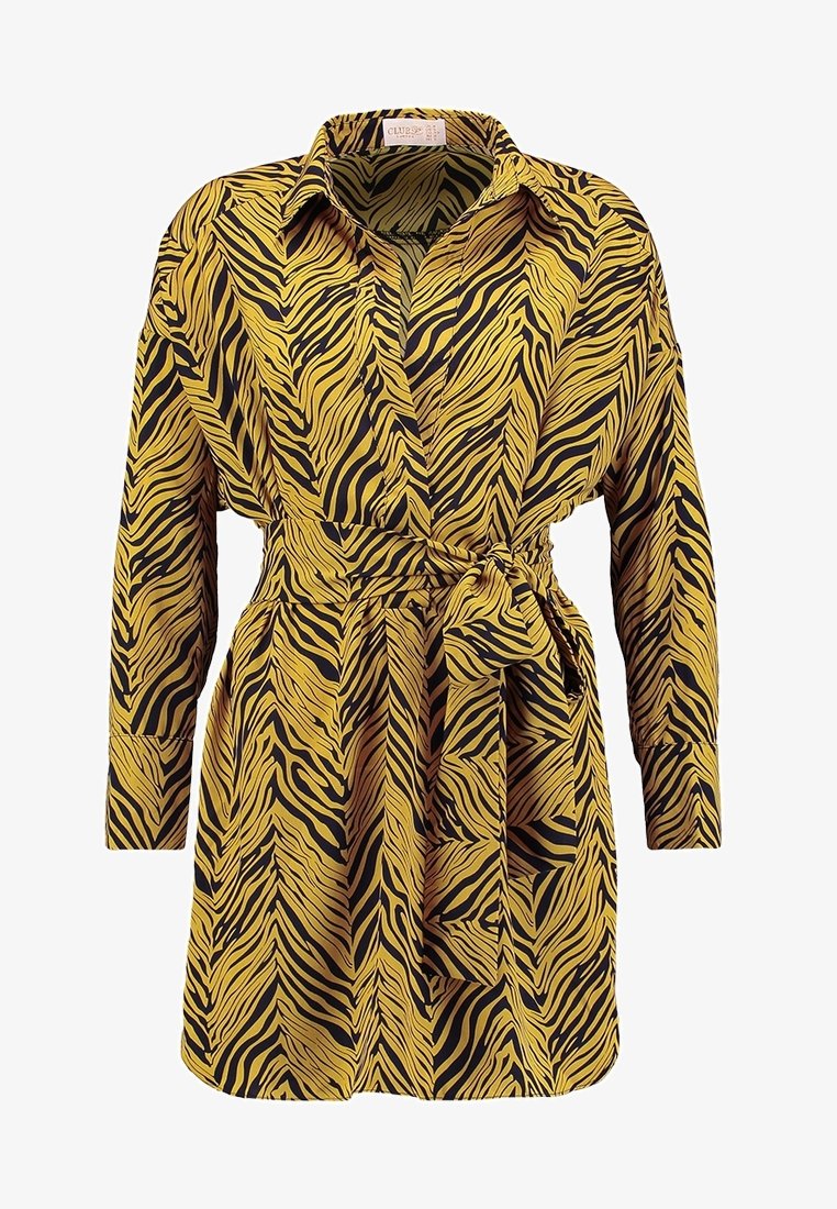 Club L London Shirt dress - yellow - (Pre-owned) - Zalando.ie Club L London Shirt dress - yellow - (Pre-owned) - Zalando.ie