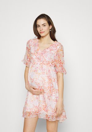 Vero Moda Maternity VMMDORA KAYA SHORT DRESS - Päevakleit - snow white/dora