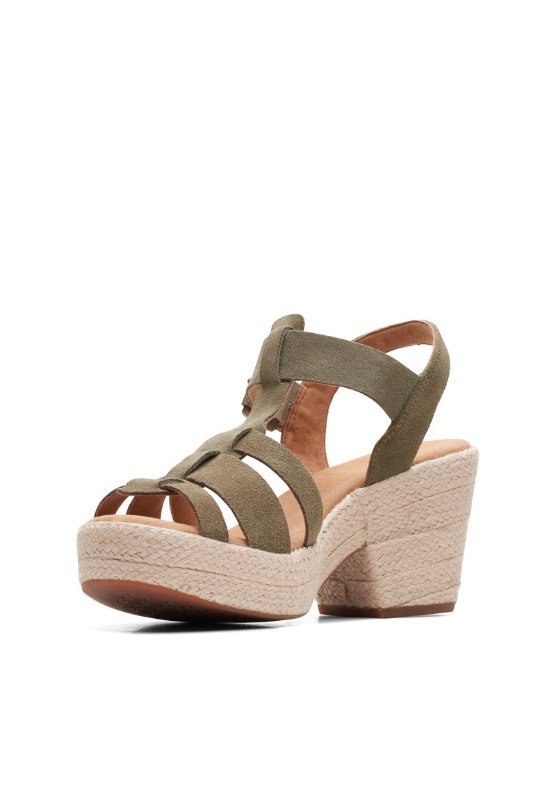 Damen Halbschuhe | Clarks MARITSA Keilsandalette green/grün - NB64384 Damen Halbschuhe | Clarks MARITSA Keilsandalette green/grün - NB64384