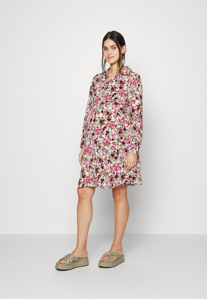 ONLY MATERNITY OLMELYSE LIFE DRESS - Robe en jersey - cactus flower