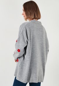 LELA LOOSE FIT - Cardigan - light grey