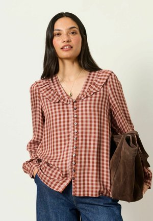 FatFace, GINGHAM BLOUSE - Blúzka - rose pink