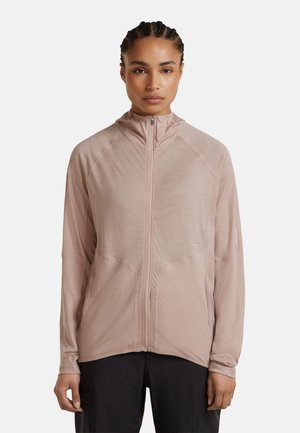 icebreaker, W 150 MERINOFINE ACE LS ZIP HOODIE - Running jacket - pink quartz