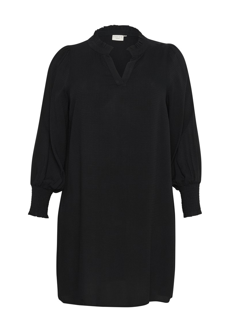 Kaffe Curve Gebreide jurk gemêleerd zwart Kaffe Curve Gebreide jurk gemêleerd zwart