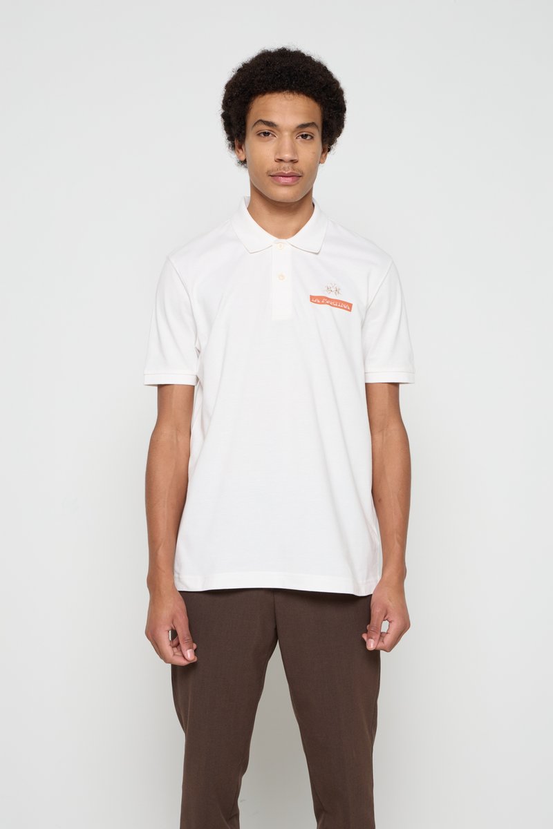 LA MARTINA Poloshirt wit