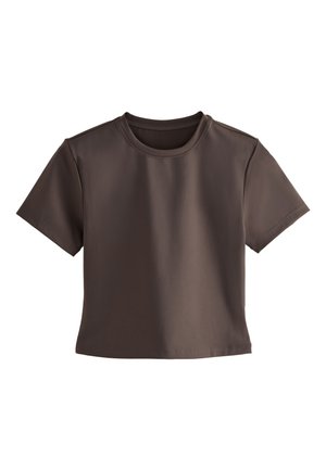 REGULAR FIT - SELF SHORT SLEEVE - T-Shirt basic - chocolate