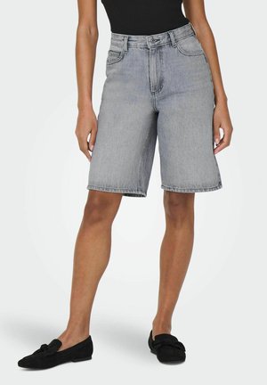 ONLY ONLSONNY HW WIDE - Shorts di jeans - light grey denim