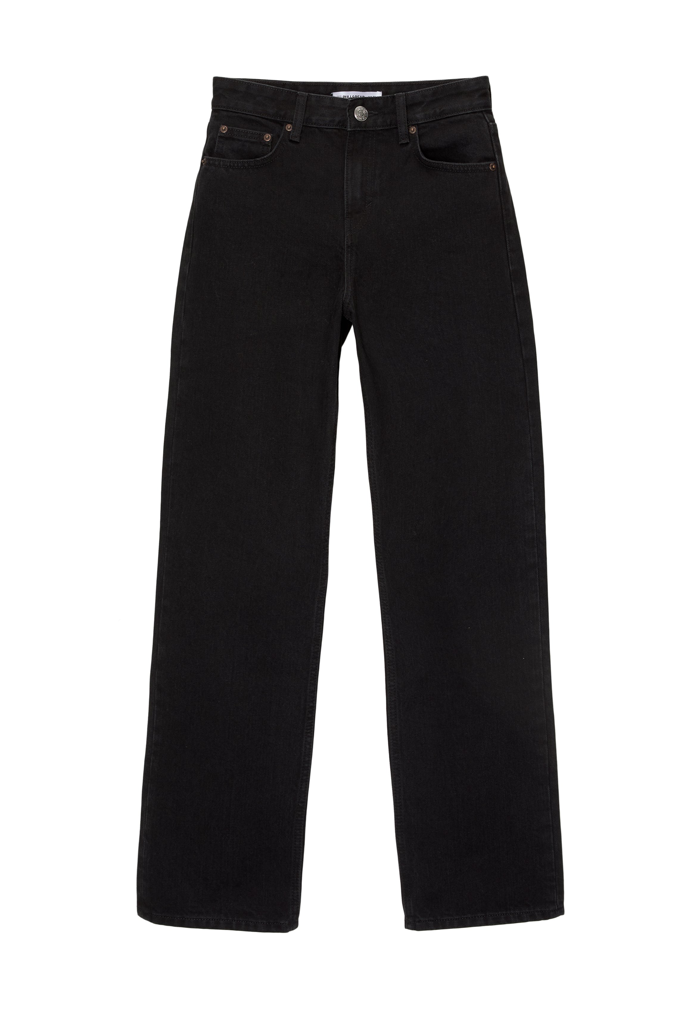 Mid waist straight jeans