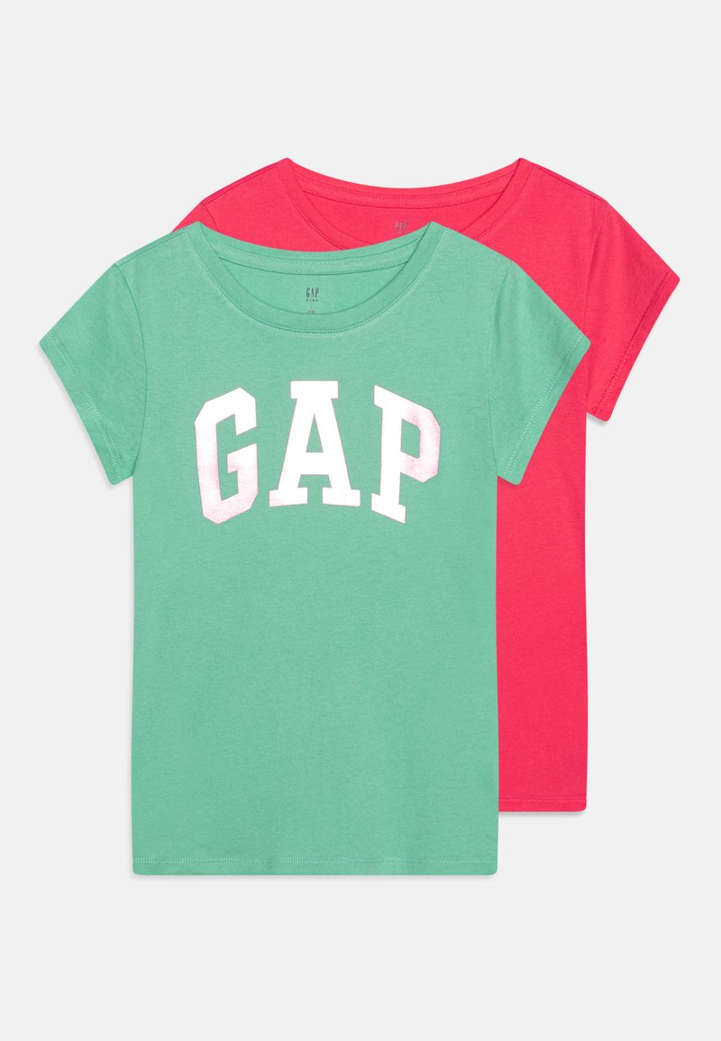 GAP VALUE GRAPHIC GIRLS 2PACK TShirt print caribe green/grün