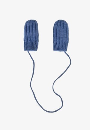 WITH STRING - Mittens - indigo