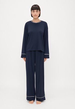 VMSILKE NIGHTWEAR  - Komplet pidžame - navy/white