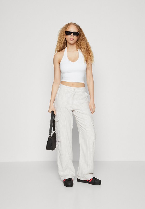 Soft Stretch Seamless Fabric Halter Top - Top4