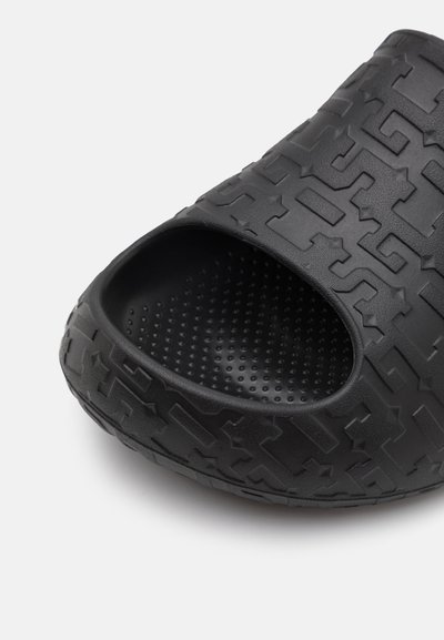 GCDS MONOGRAM SLIDES UNISEX - Pool slides - black