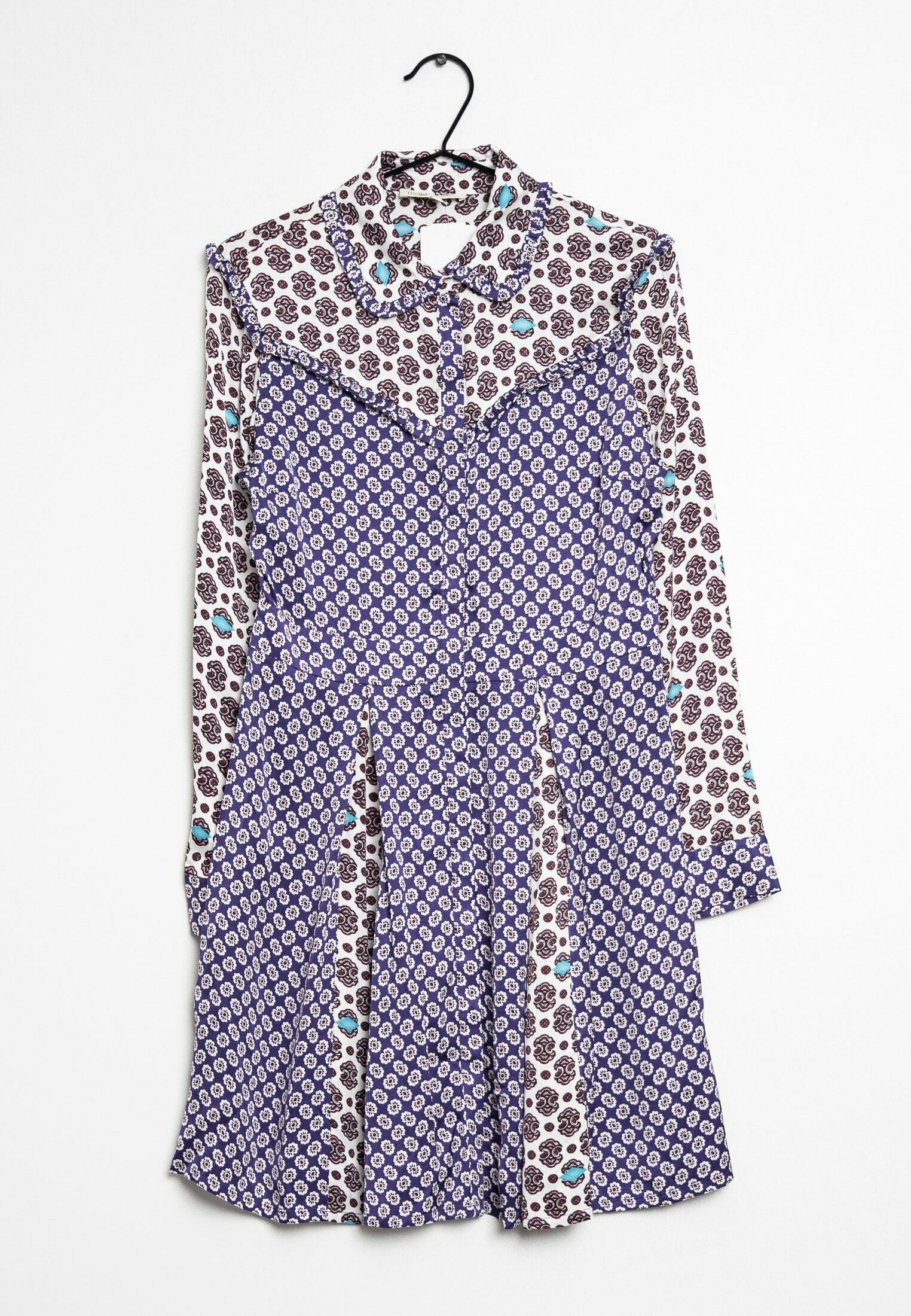 maje printed satin shirt dress Floral-print satin dress Orange for Women