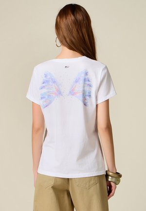 Oltre, T-SHIRT WINX CON CRISTALLI - Camiseta estampada - bianco