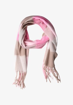 Street One, LANGER MADRAS SCHAL MIT FRANSEN - Sjal / Tørklæder - vintage blush