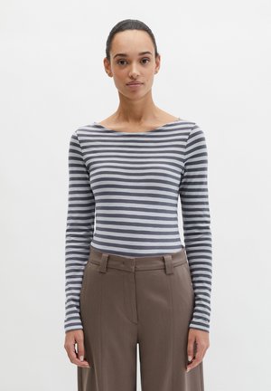 RINGEL-LONGSLEEVE REGULAR  - T-shirt à manches longues - medium blue