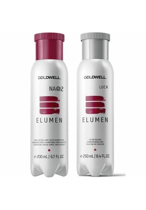 Goldwell HAARFARBE  ELUMEN NA@2 (NATURASCH, SCHWARZ) + LOCK VERSIEGLUNG SET HAARFARBE  ELUMEN NA@2 (NATURASCH, SCHWARZ) + LOCK VERSIEGLUNG SET - Haarset - naturasch