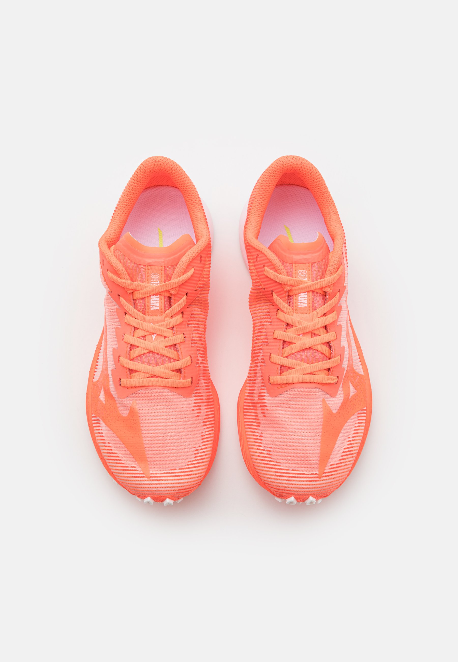 Mizuno WAVE DUEL 3 - Competition running shoes - fiery  coral/black/white/coral - Zalando.de
