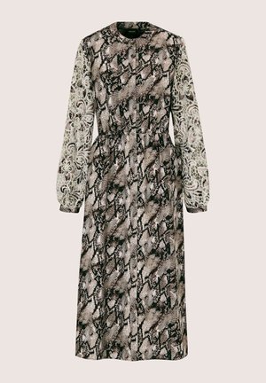 MADELEINE, MADELEINE KLEID KLEID MIT SCHLANGEN-DRUCK - Blousejurk - off-white   cappuccino   multicolor