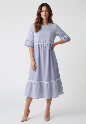 usha, Vestito casual - sky blue stripe