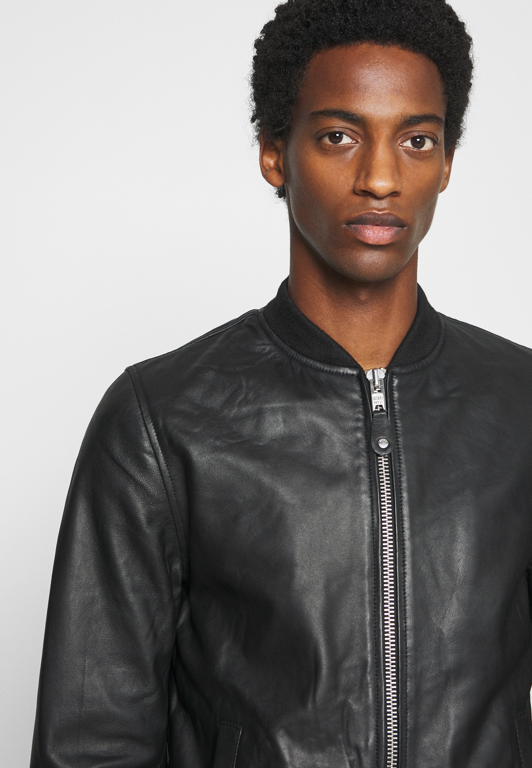 Schott Skinnjakke black Zalando.no Schott Skinnjakke black Zalando.no