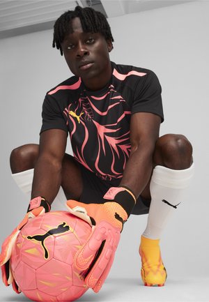 Puma FUTURE PRO HYBRID  - Torwarthandschuh - rosagelbschwarz