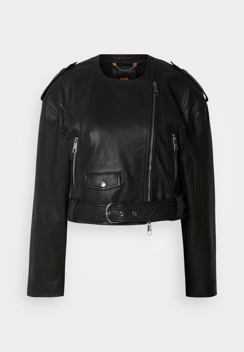 Boss Leren jas zwart Boss Leren jas zwart