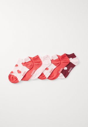 SNEAKER HEARTS UNISEX 6 PACK - Kojinės - pink