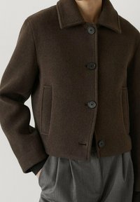 Massimo Dutti Übergangsjacke - dark brown