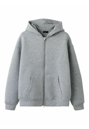 MIT REISSVERSCHLUSS SCUBA - Felpa con zip - light grey melange