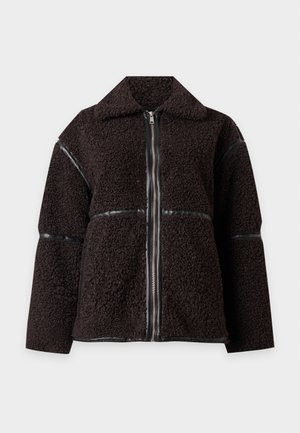 ONLY, ONLPARIS JACKET - Яке от полар - chocolate torte/black