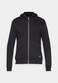 CENTRE ZIP HOODIE - Sweat zippé - black beauty