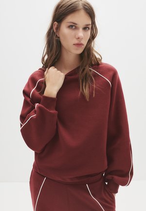 Sweatshirt - dark red