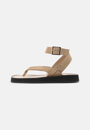 Selected SLFMAE - Sandales tongs - beige